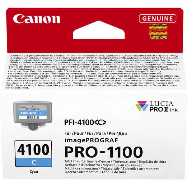Canon - Cartuccia PFI-4100 - Ciano - 6778C001