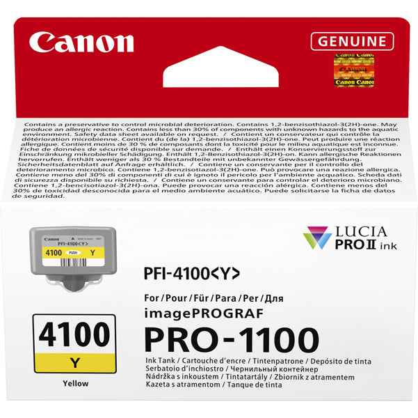 Canon - Cartuccia PFI-4100 - Giallo - 6780C001