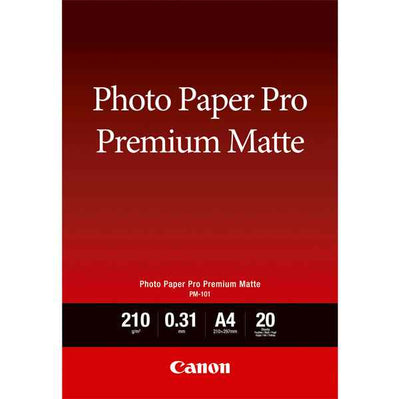Canon - Carta fotografica Premium Matte PM-101 - A4 - 20 Fogli - 8657B005