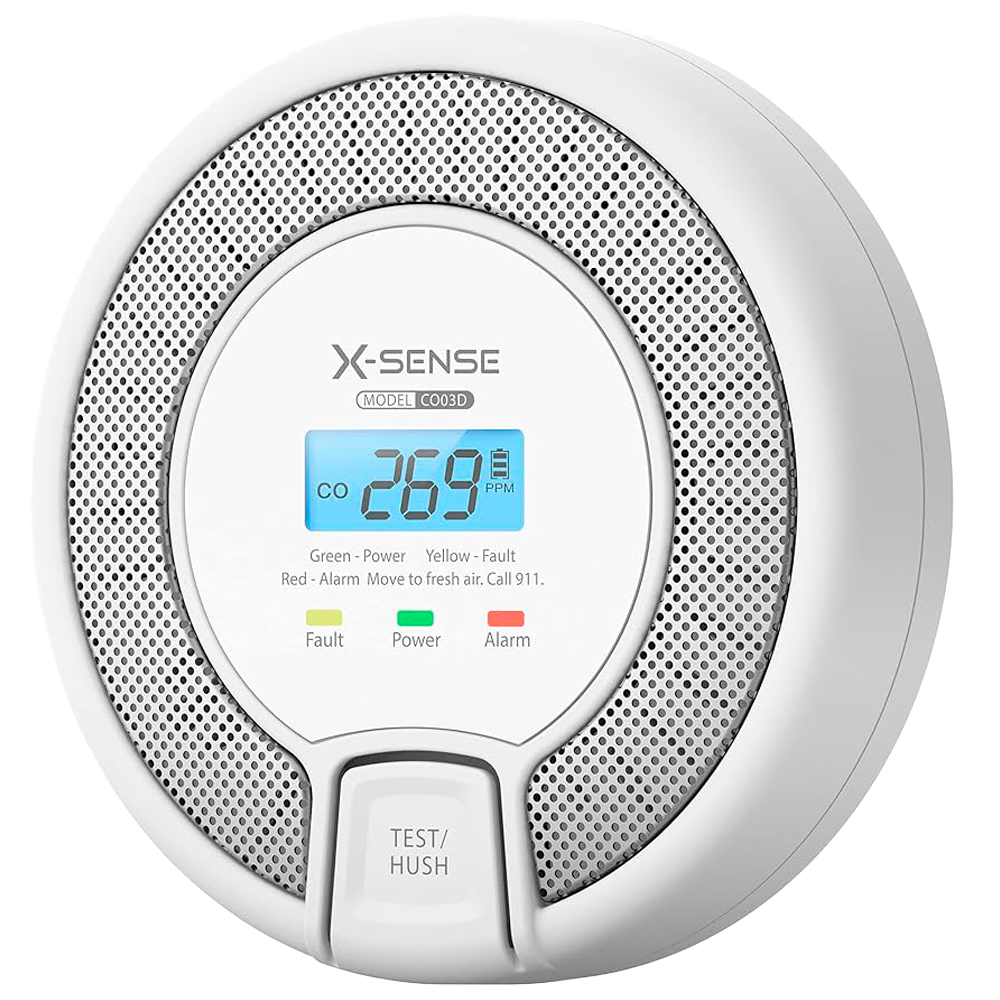 X-Sense Sensore CO-Monossido di Carbonio Autonomo a batteria sostituibile
