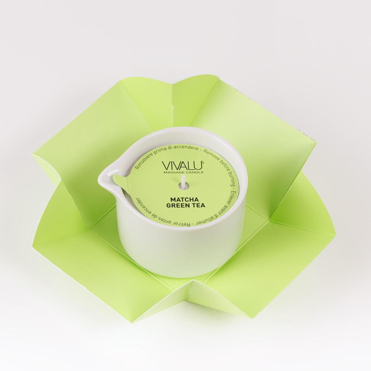 Vivalu Tribe E Candela da Massaggio Matcha Green Tea 100 ml