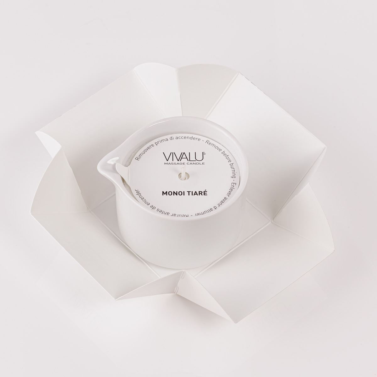 Vivalu Tribe E Candela da Massaggio Tiarè Monoi 100 ml