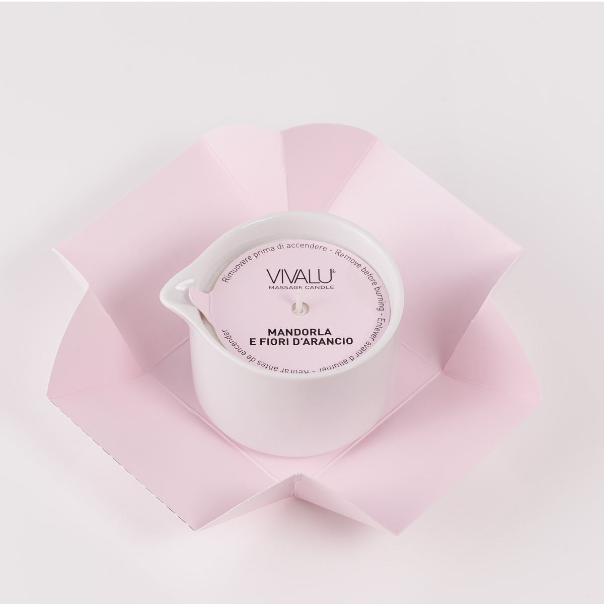 Vivalu Tribe E Candela da Massaggio Mandorle e Fiori d'Arancio 100 ml