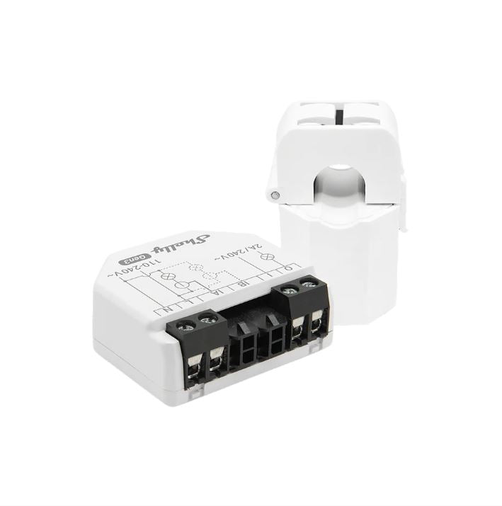 Shelly EM Gen3 - Modulo contatore energia Wi-Fi/BT/Matter + pinza amperometrica 50A