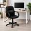 Powerlan Clio Sedia da Ufficio in Ecopelle PVC Nera con Braccioli