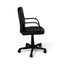 Powerlan Clio Sedia da Ufficio in Ecopelle PVC Nera con Braccioli