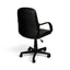 Powerlan Clio Sedia da Ufficio in Ecopelle PVC Nera con Braccioli