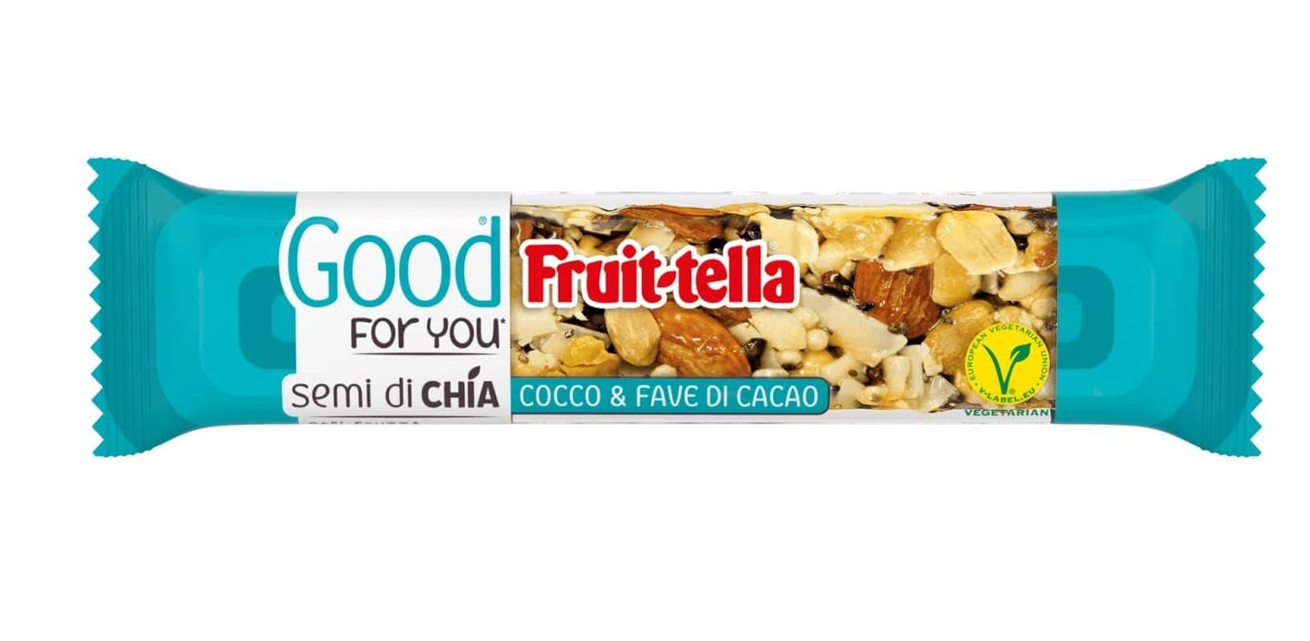 BARRETTA FRUITTELLA GOOD FOR YOU COCCO E FAVE DI CACAO (16PZ)