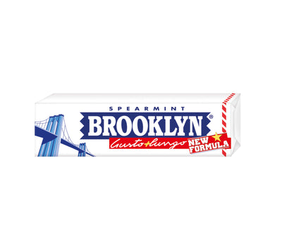Confezione Brooklyn Spearmint gomma da masticare alla menta verde da 20 pezzi