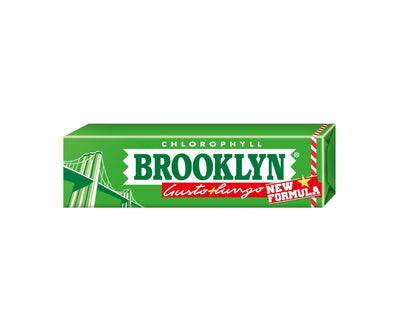 Confezione Brooklyn Chlorophyll gomma da masticare al gusto di clorofilla da 20 pezzi