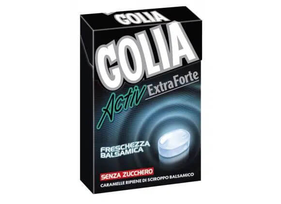 Golia Activ Extraforte Bianca caramelle balsamiche senza zucchero astuccio 20pz