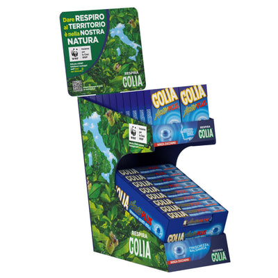 Espositore da banco Golia Activ Plus 44pz caramelle balsamiche edizione WWF