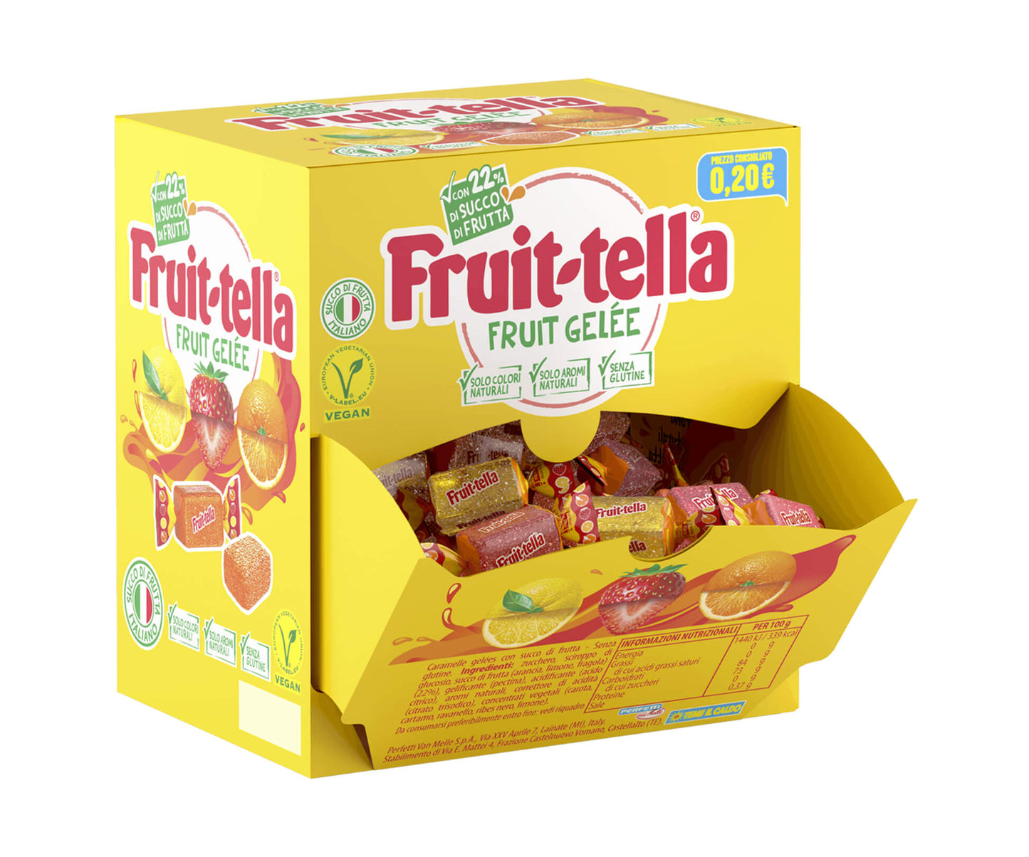 Fruittella Gelée Monopezzo caramelle gelatinose 22% succo frutta 125pz