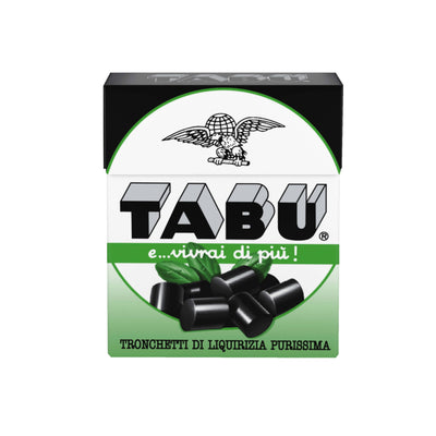 Tabu liquirizia astuccio mini tronchetti compatti 20pz formato tascabile