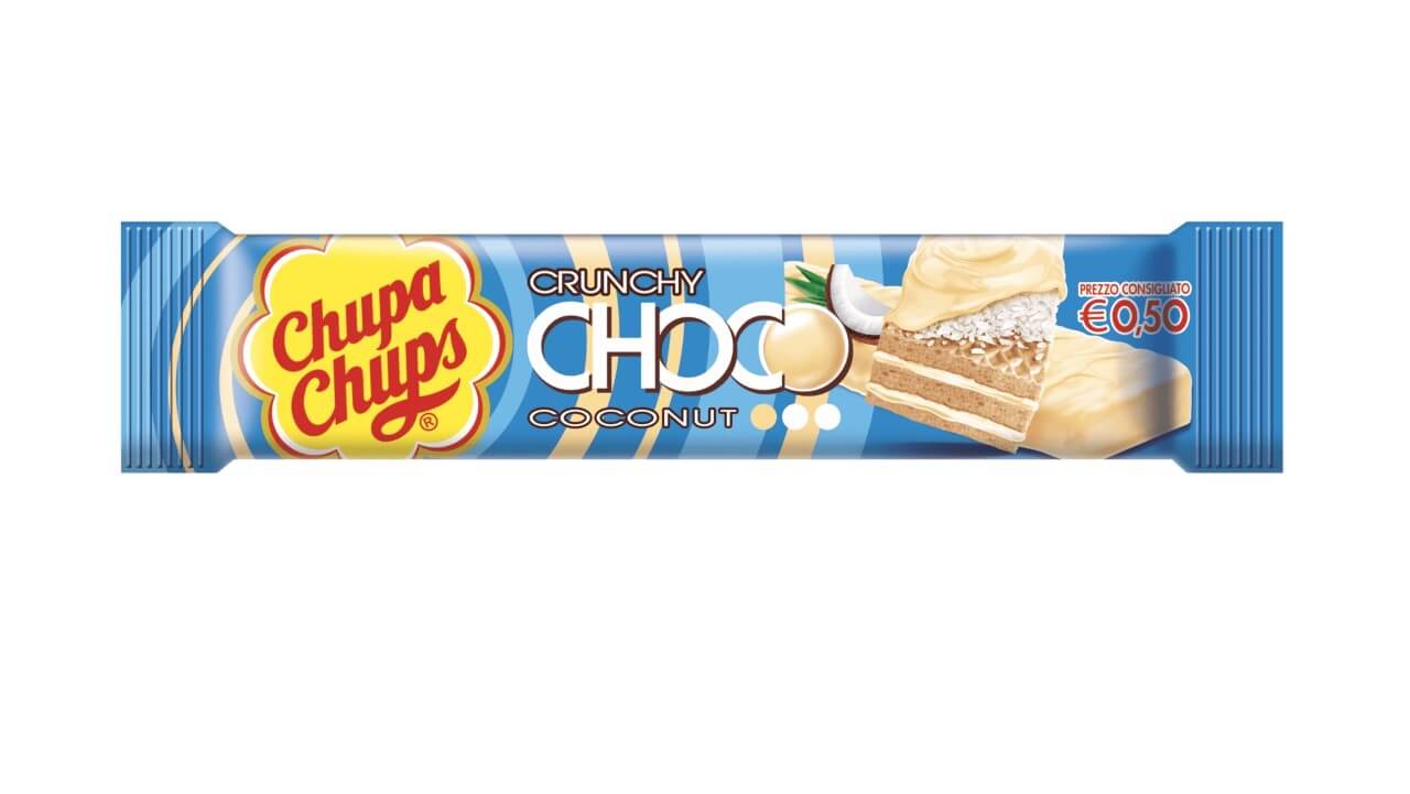 CHUPA CHUPS CHOCO CHRUNCHY COCONUT 27gr (40PZ)