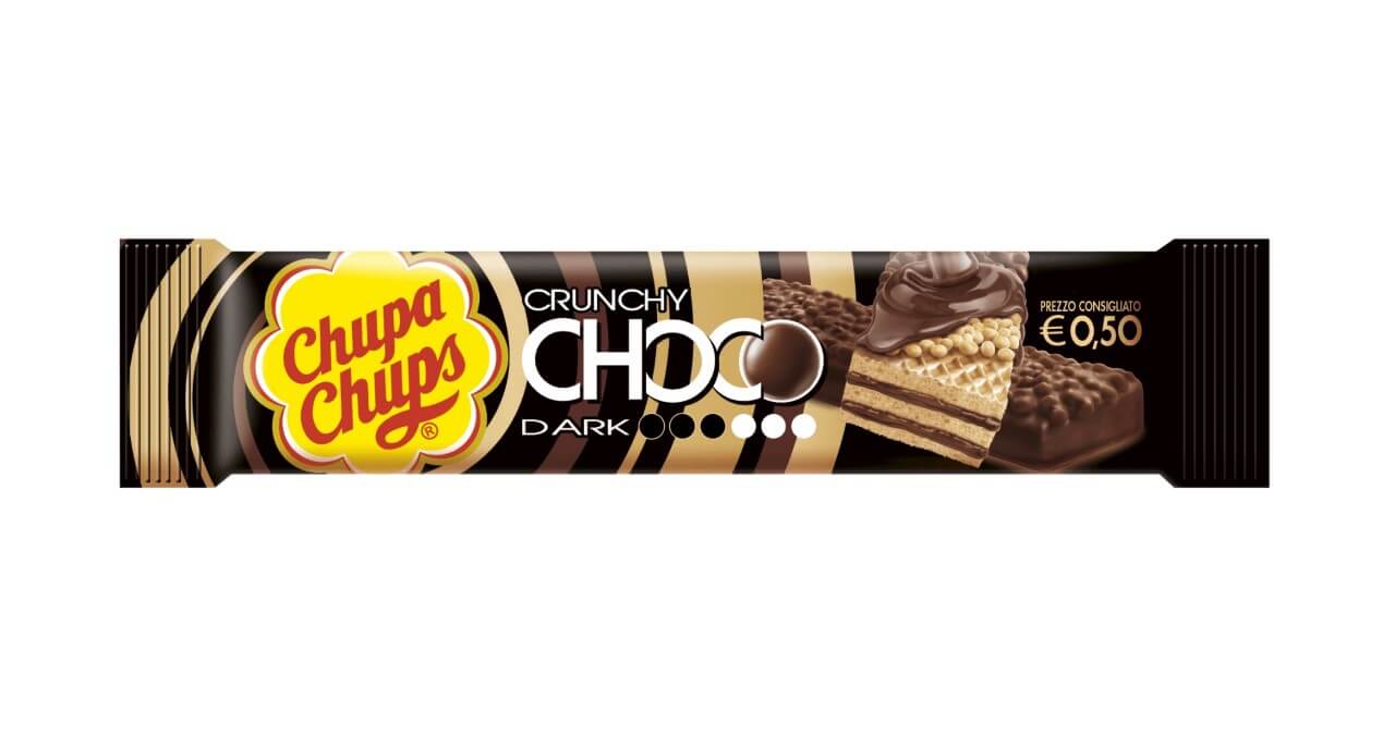 CHUPA CHUPS CHOCO CHRUNCHY DARK 27gr (40PZ)
