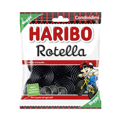 Haribo Rotella liquirizia srotolabile classica 80g caramelle gommose