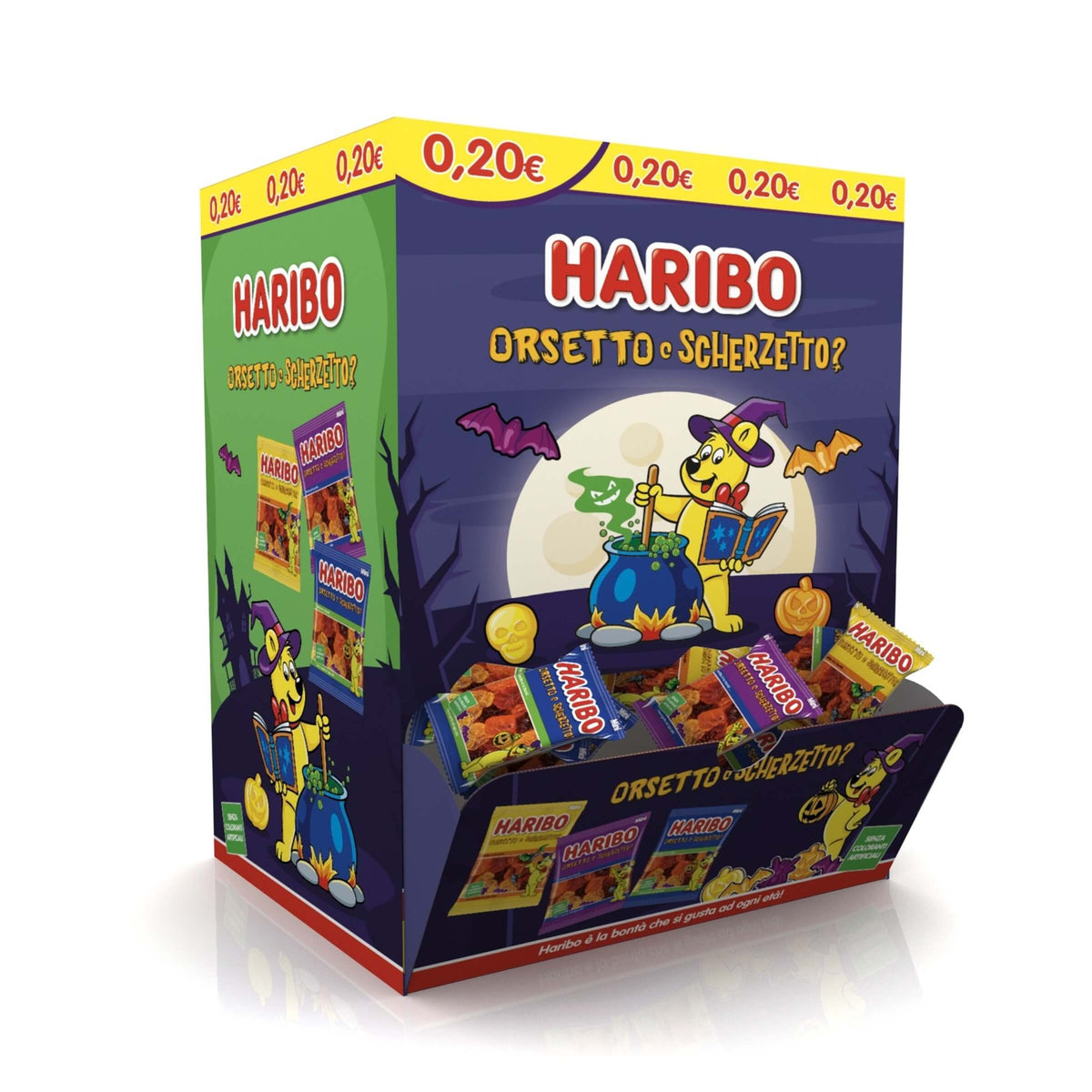 Haribo Minis Halloween Orsetto o Scherzetto Caramelle Gommose 12 g (150PZ)