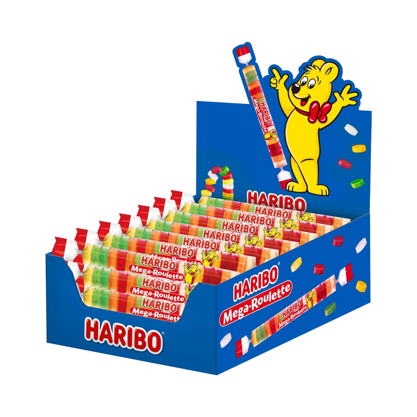 HARIBO MEGA ROULETTE ALLA FRUTTA 45gr (40PZ)