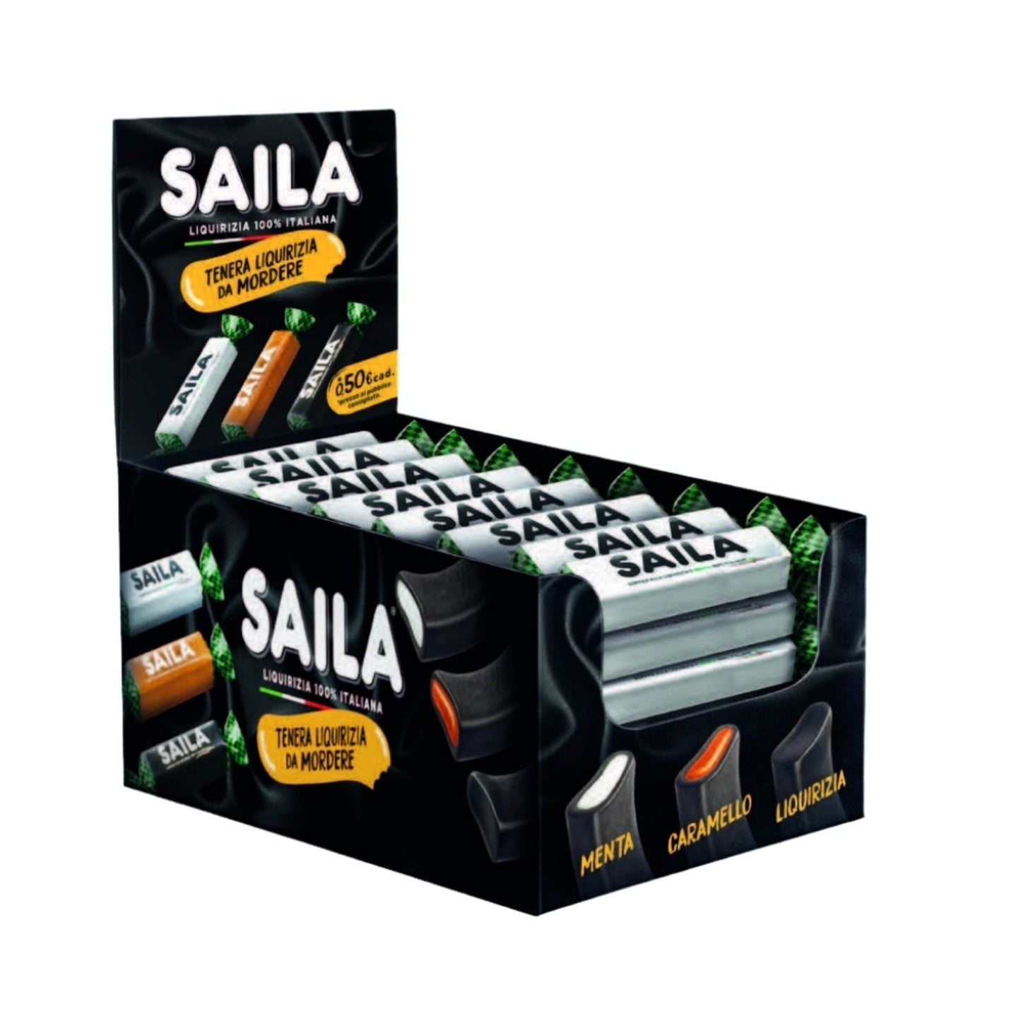 SAILA SOFFICE ALLA LIQUIRIZIA E MENTA 1,9 gr (100PZ)