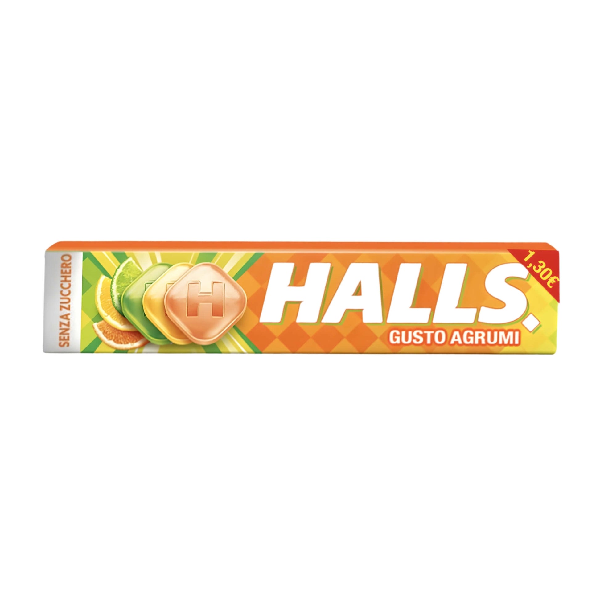 Halls Agrumi senza zucchero stick 32g limone arancia lime vitamina C