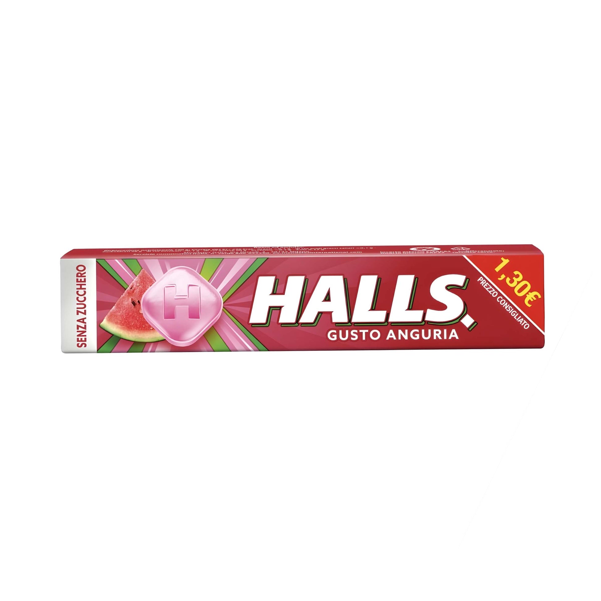 Halls Anguria senza zucchero caramelle balsamiche stick 32g 20pz
