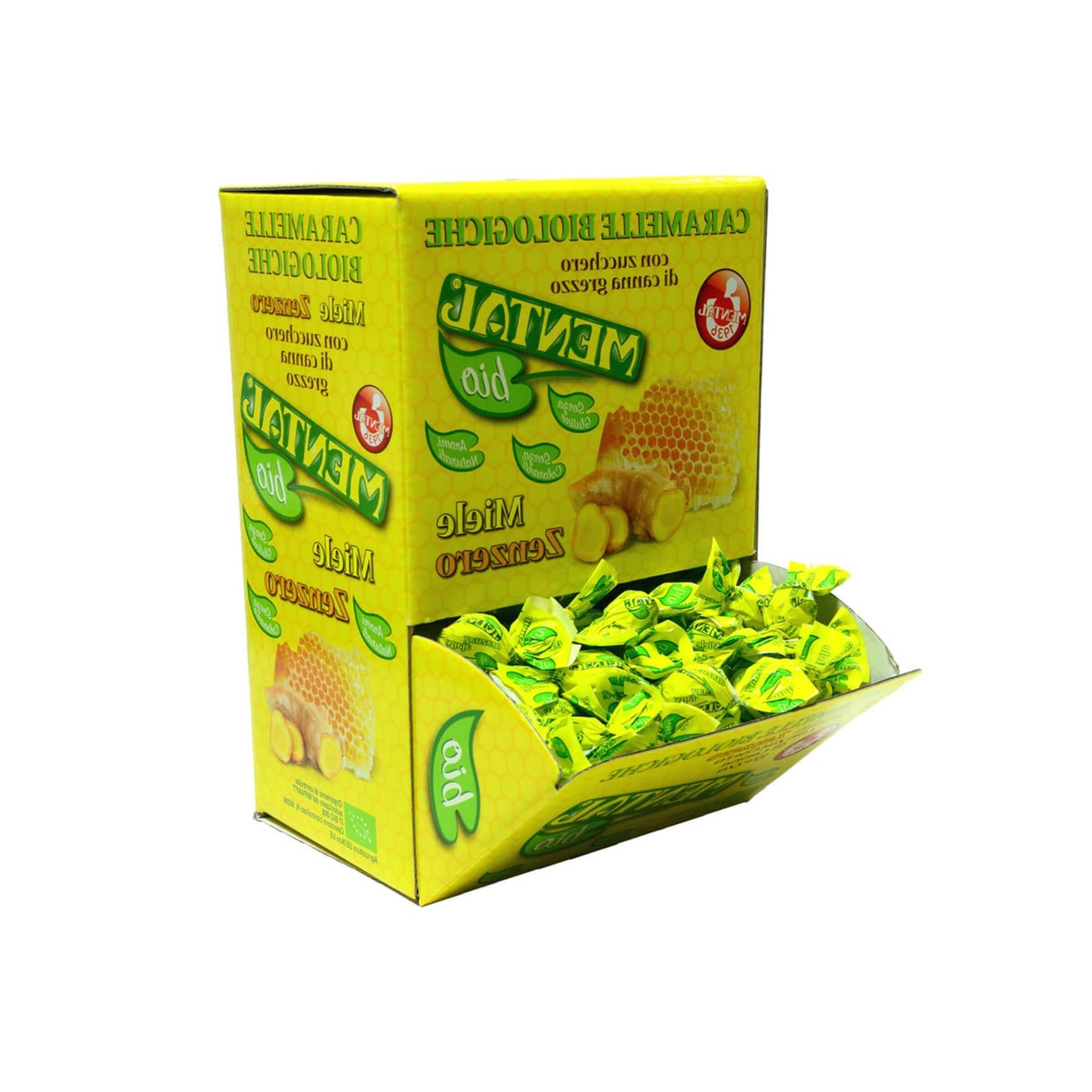 Caramelle Mental Bio Miele e Zenzero biologiche 750gr 188pz