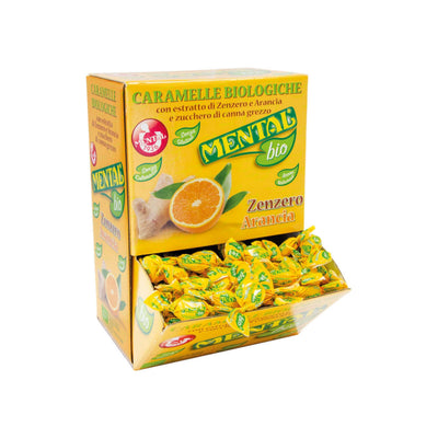 Caramelle Mental Bio Zenzero e Arancia biologiche 750gr 188pz