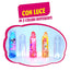 Joygum Lipstick Laser Lecca Lecca a Forma di Rossetto 5,9g con Luce (24PZ)