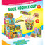 Johny Bee Sour Noodle Cup 65g con Gel Candy Tutti i Frutti (12PZ)
