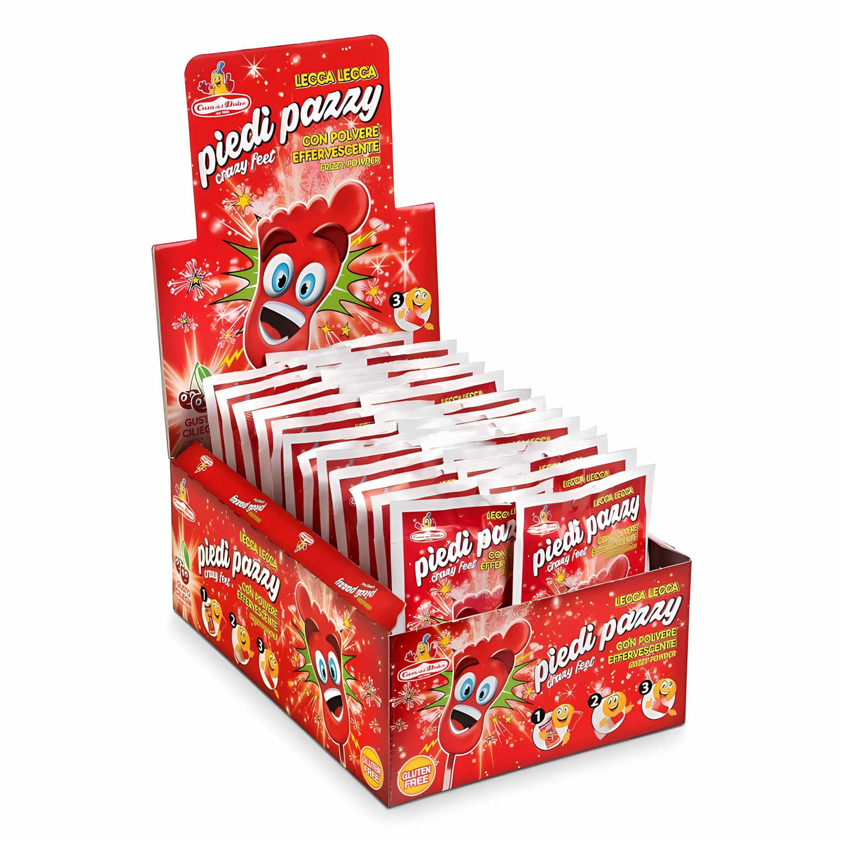 PIEDI PAZZY FRAGOLA gr20 (40PZ)
