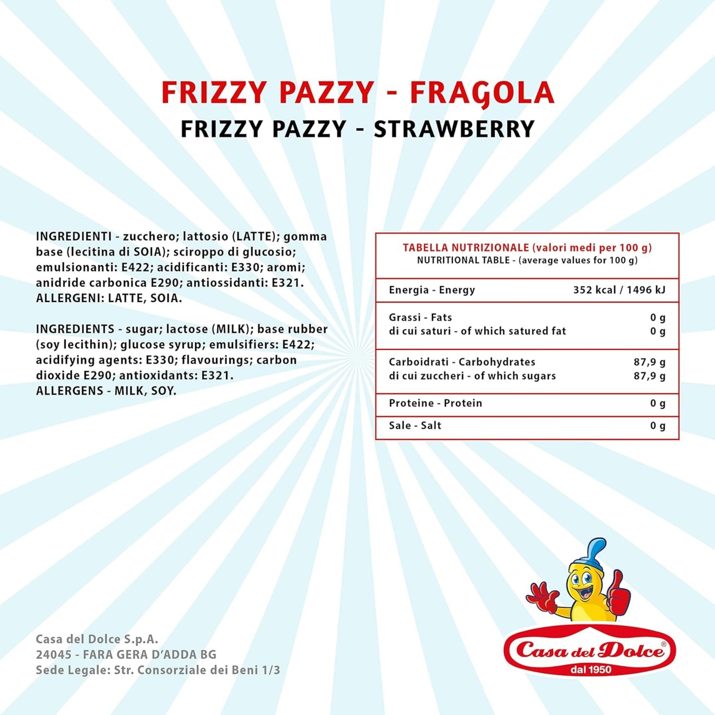 FRIZZY PAZZY FRAGOLA gr7 (50PZ)