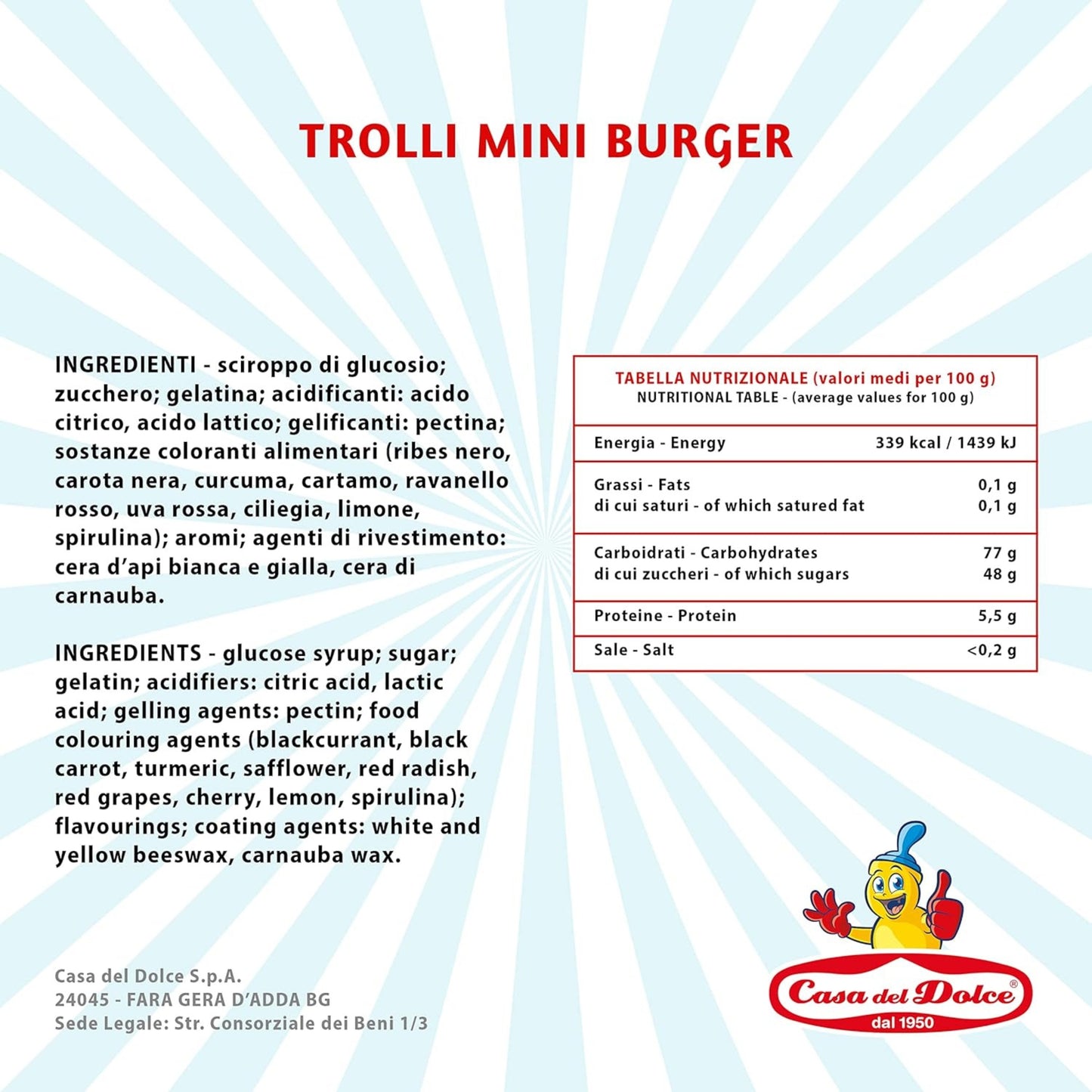 TROLLI MINI BURGER 10gr (80PZ)
