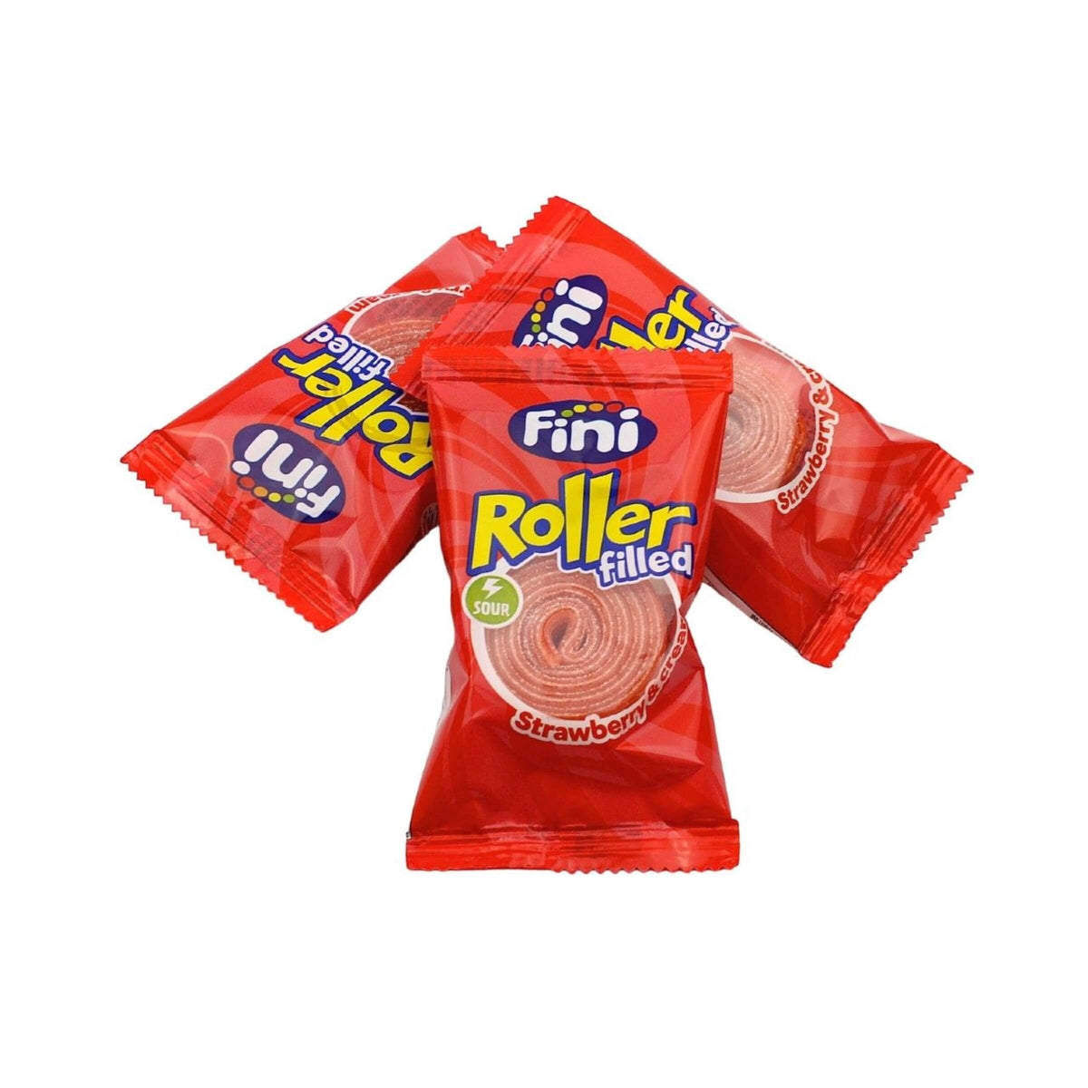 FINI ROLLER FILLED SOUR STRAWBERRY E CREAM 20gr (40PZ)