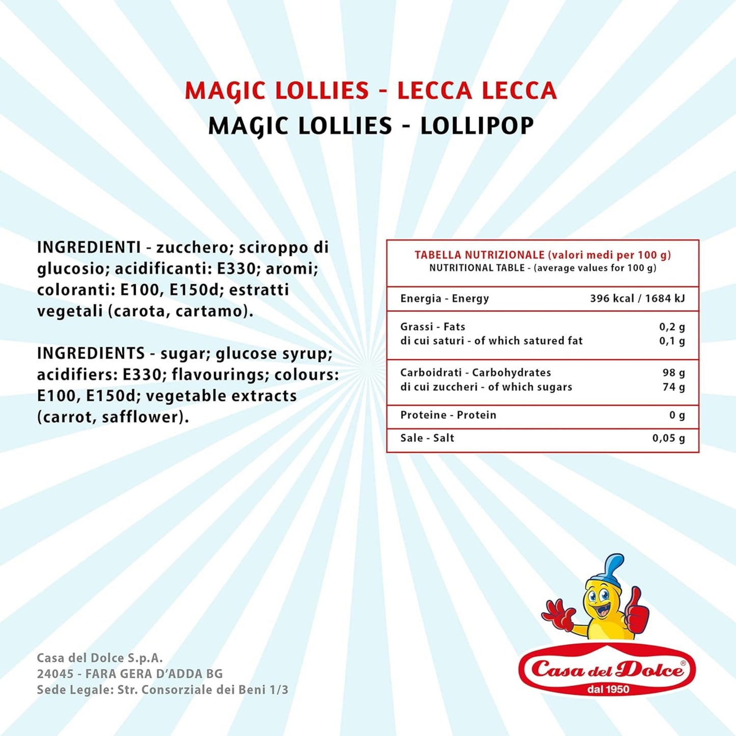 MAGIC LOLLY - LECCA LECCA PIATTO (200PZ)