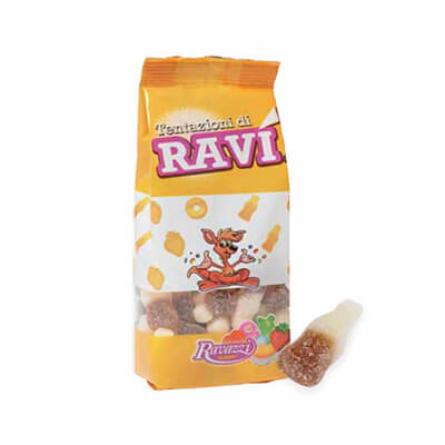 RAVAZZI BUSTA BOTTIGLIE COLA FRIZZANTI 175gr (18PZ)