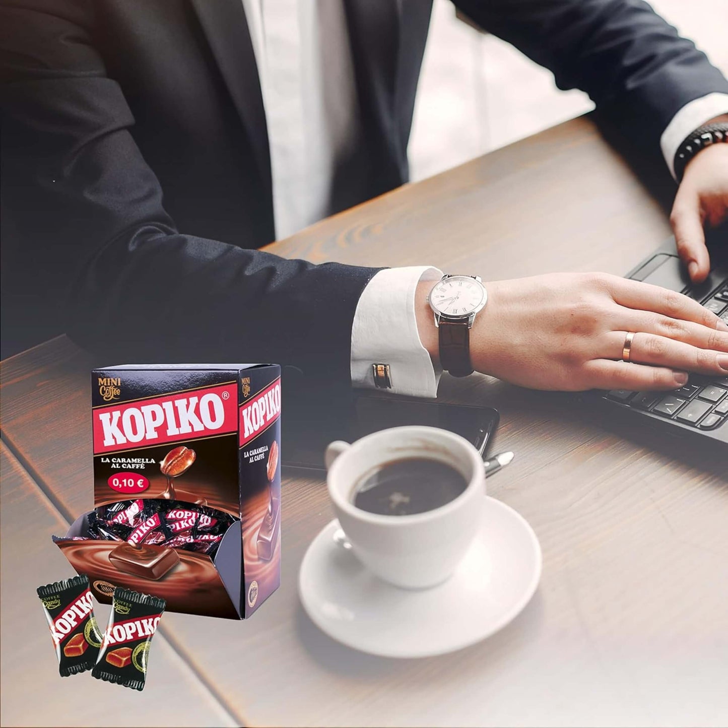 KOPIKO CARAMELLE AL CAFFE' IN MARSUPIO da 800gr (200PZ)
