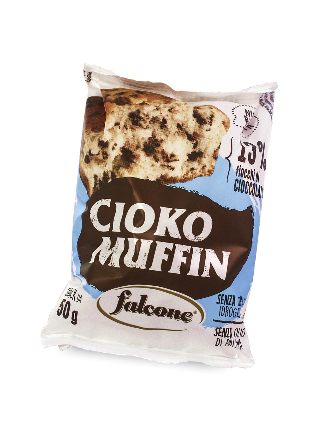 ESPO FALCONE CIOKO MUFFIN CON FIOCCHI DI CIOCCOLATO AL LATTE 50gr (18PZ)