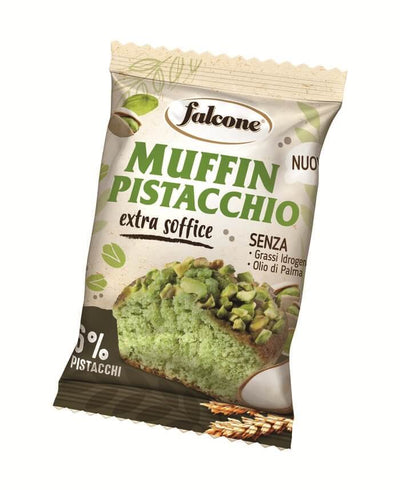Falcone muffin al pistacchio 50gr senza olio palma senza grassi idrogenati 18pz