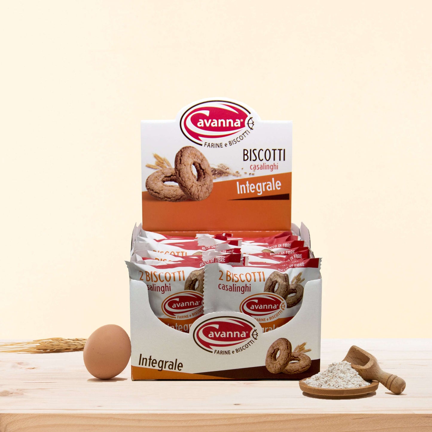 Ciambella Integrale 100% Cavanna in confezione singola farina integrale macinata ad acqua