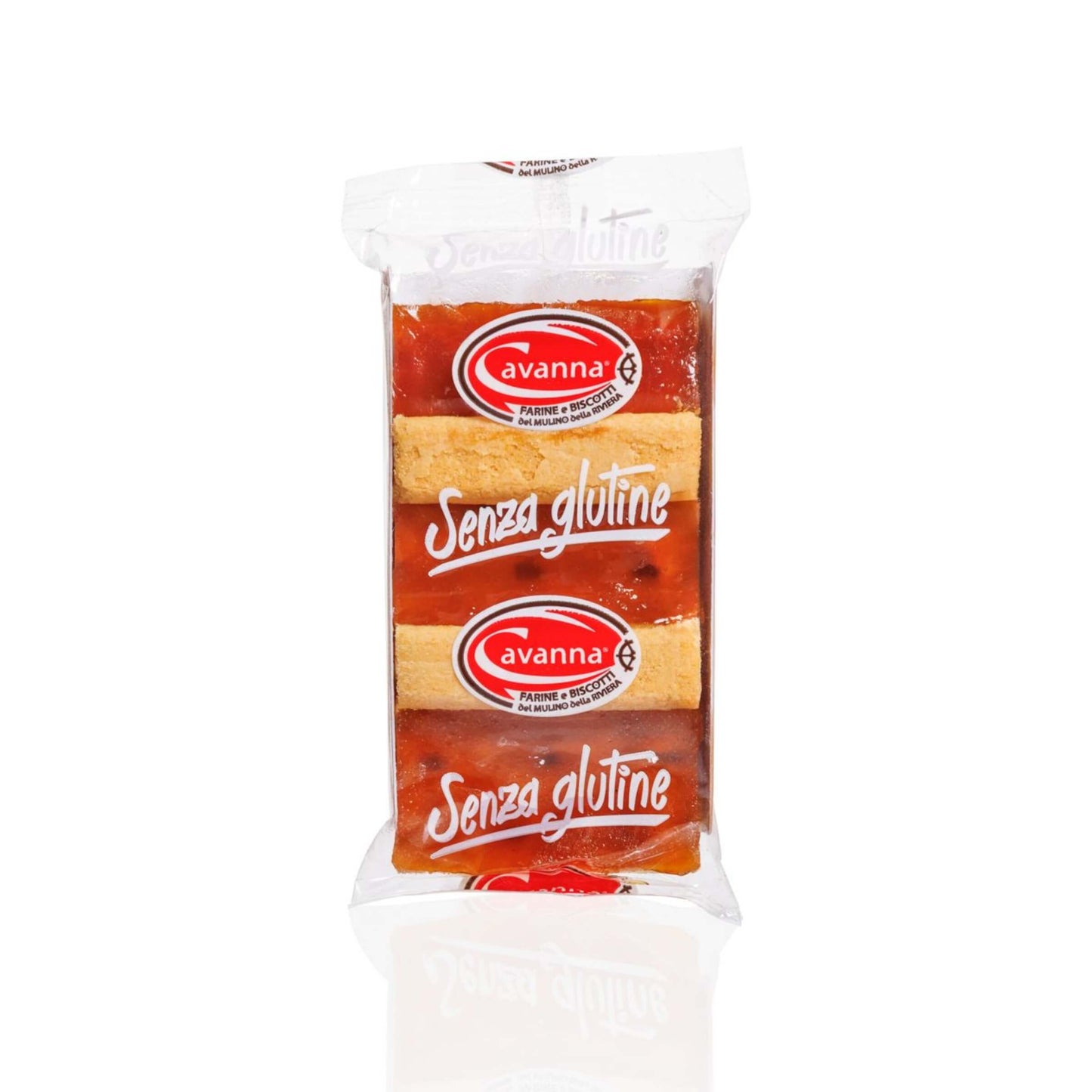 Crostatina Cavanna Senza Glutine Frolla di Riso e Mais con Ripieno di Frutti di bosco Monoporzione 54g (24PZ)