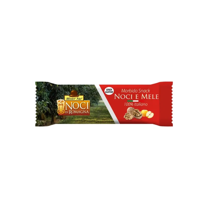 MISTER NUT BARRETTA MORBIDO SNACK MELE E NOCI SENZA GLUTINE (24PZ)