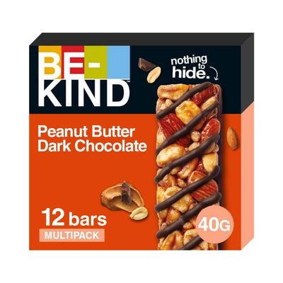 BE-KIND BARRETTA AL GUSTO DI BURRO DI ARACHIDI E CIOCCOLATO FONDENTE (12PZ)