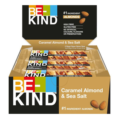 BE-KIND BARRETTA AL GUSTO DI MANDORLE CARAMELLATE E SALE MARINO (12PZ)