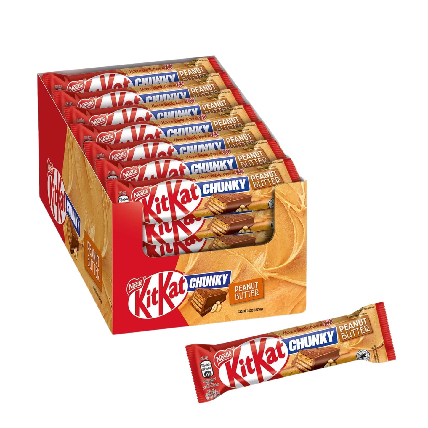 KIT KAT CHUNKY PEANUT BUTTER NESTLE' 42gr (24PZ)