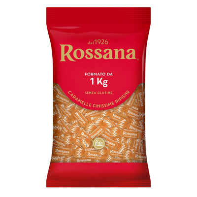 Busta da 1 kg caramelle finissime Rossana al caramello salato in formato sfuso