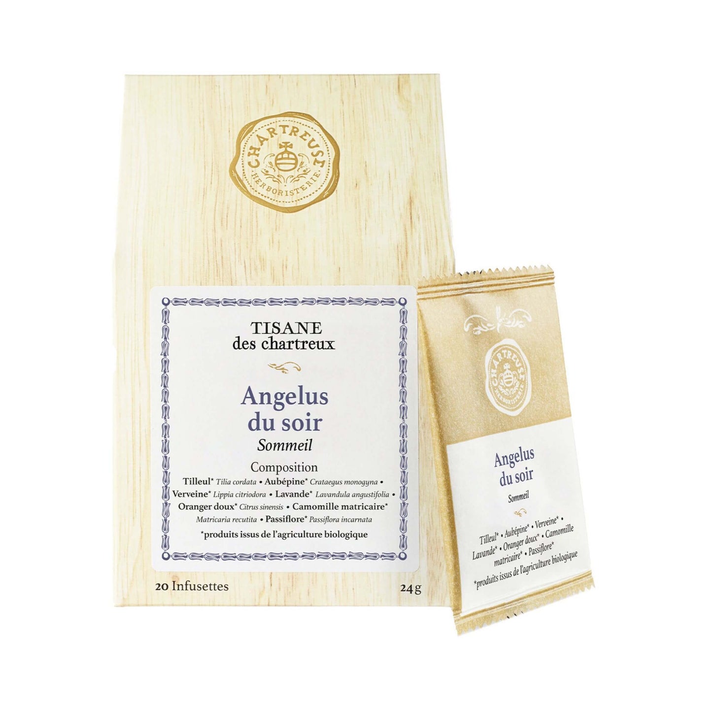 Tisanes des Chartreux Angelus du Soir Tisana Bio 20 Bustine da 24 gr