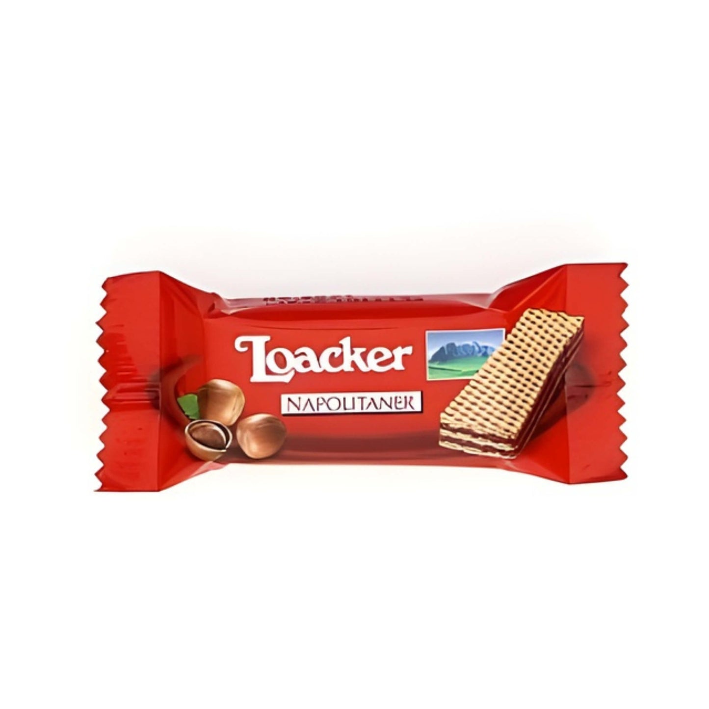 Dispenser Loacker Mini Wafer 3,2 gr Napolitaner con Crema alla Nocciola (204PZ)