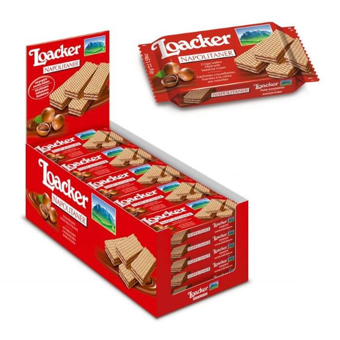 LOACKER WAFER NAPOLITANER CLASSIC 45gr (25PZ)