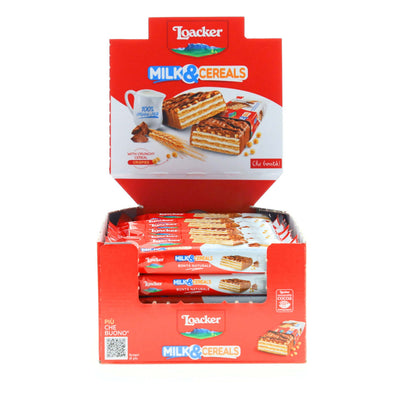 LOACKER MILK + CEREALS 25 gr (30PZ)